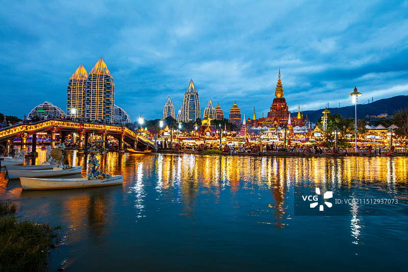 云南省西双版纳州景洪市告庄西双景图片素材