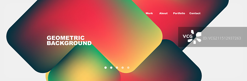 蓝绿色液体色背景设计的着陆图片素材