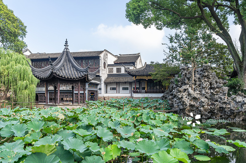 苏州狮子林 真趣亭图片素材