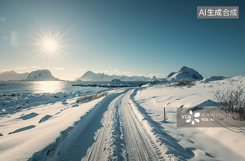 【AI数字艺术】户外道路图片素材