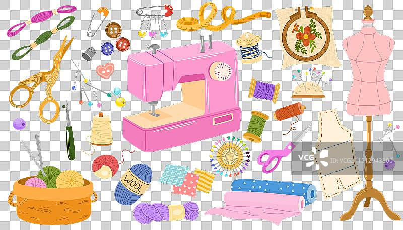 1972年缝纫套装图片素材