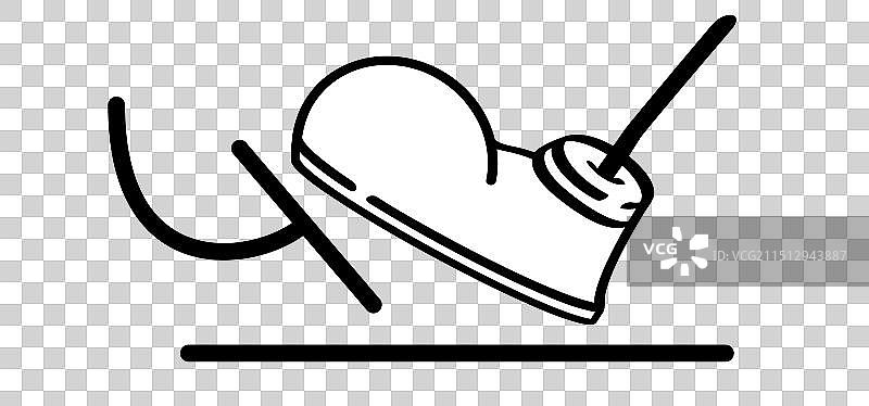 带脚部图标的油门或刹车踏板图片素材