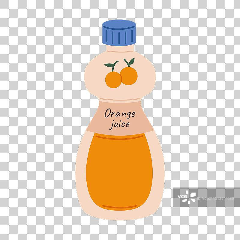 瓶装橙汁图片素材