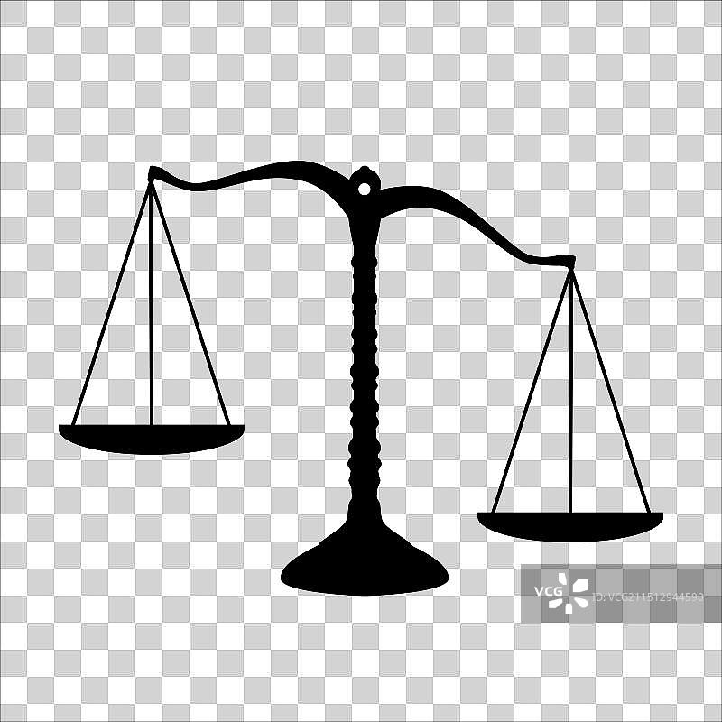 法律天平称重机 Logo设计图片素材