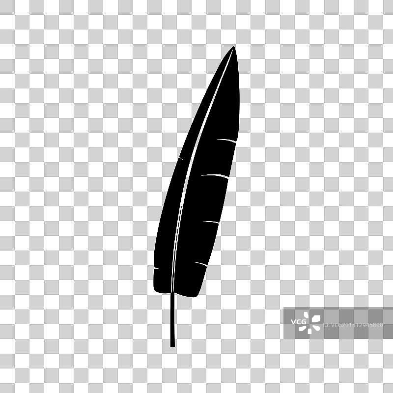 棕榈夏季热带叶剪影丛林图标图片素材