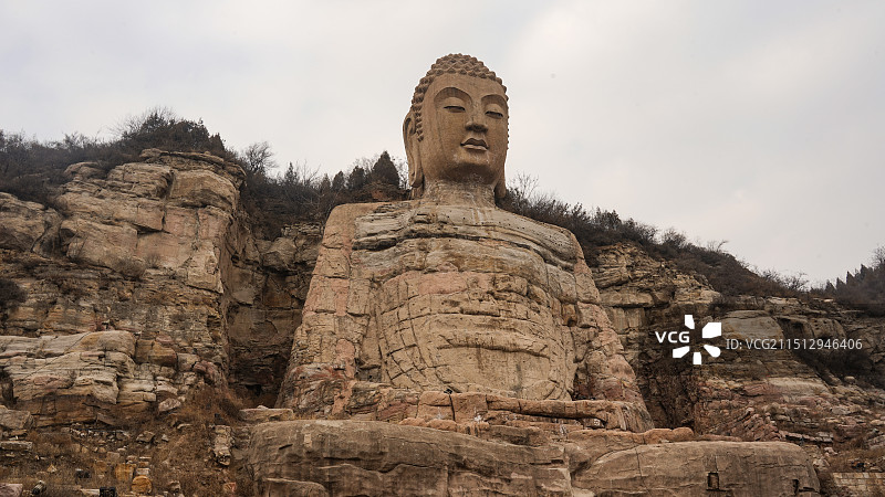 蒙山大佛图片素材