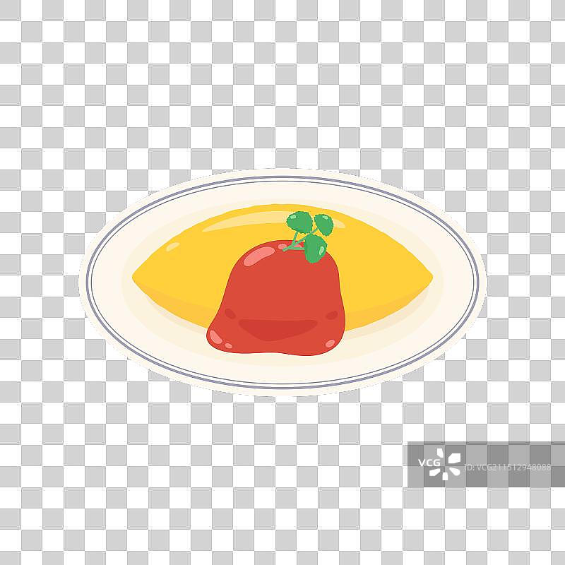 独立日式蛋包饭图片素材