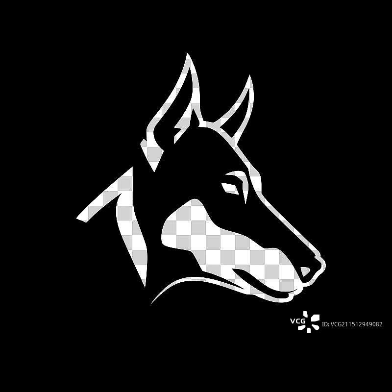 澳大利亚牧羊犬高质量Logo图片素材