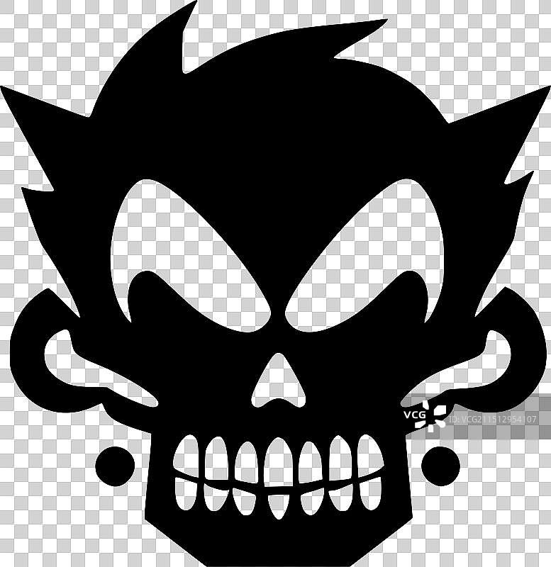 骷髅-高品质的标志-理想的t恤图片素材