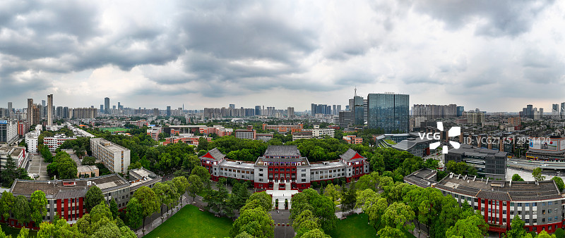 俯瞰四川大学望江校区图片素材
