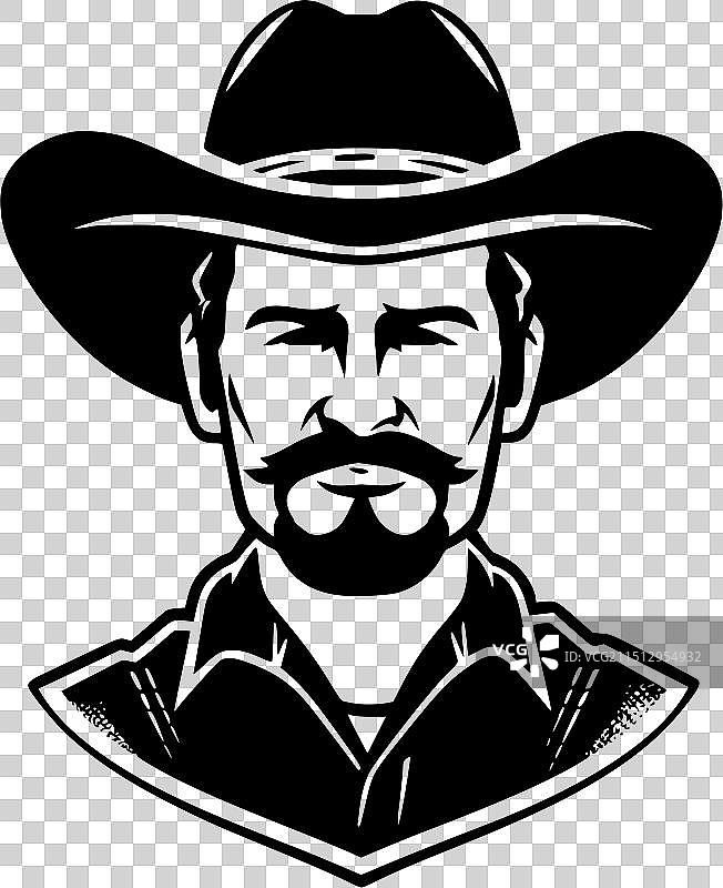 西部片——黑白片图片素材