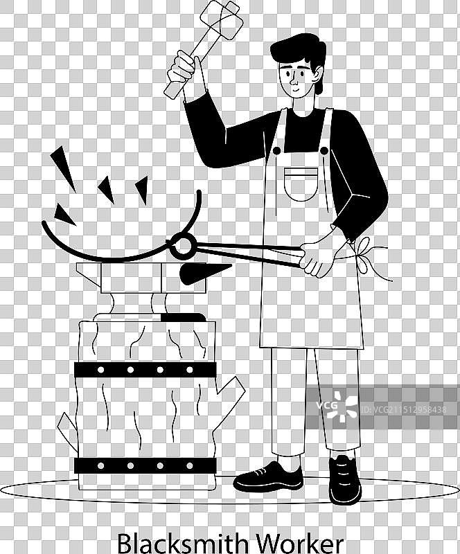 铁匠工人图片素材