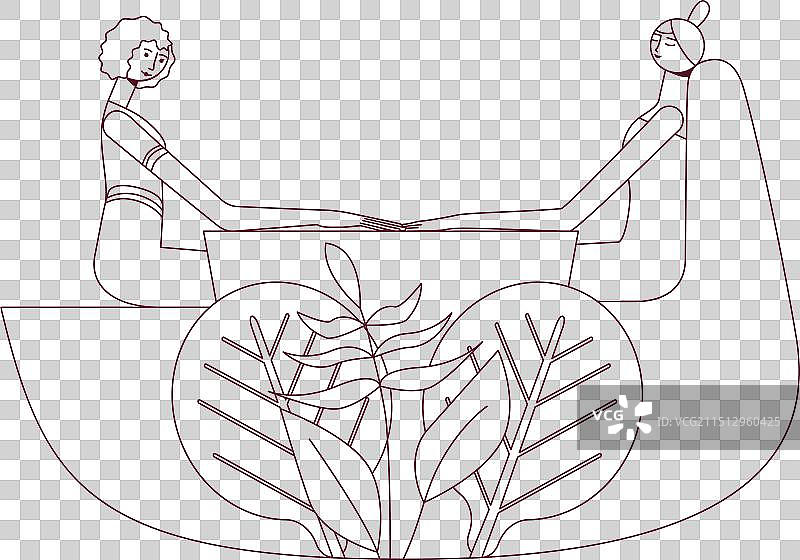 美甲和手部按摩技巧速写图片素材