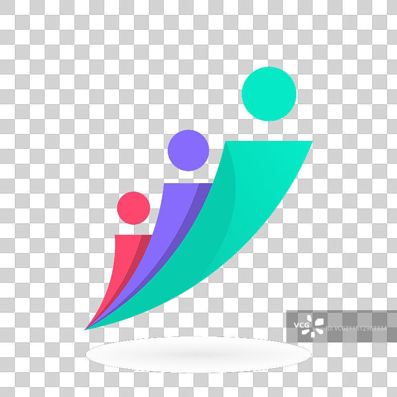 人员增长logo图片素材