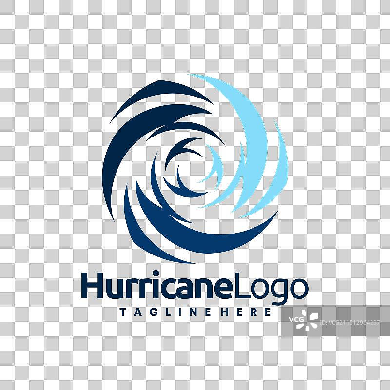 抽象飓风Logo模板图片素材
