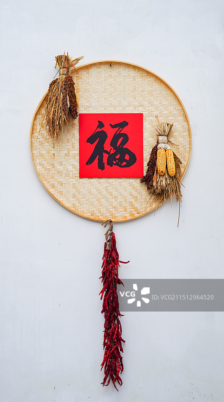 乡村新年的氛围感图片素材