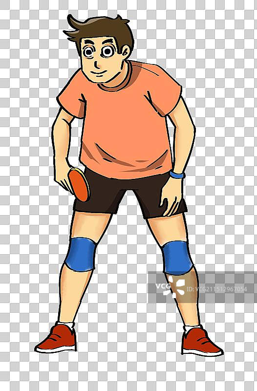 男性乒乓球运动员图片素材