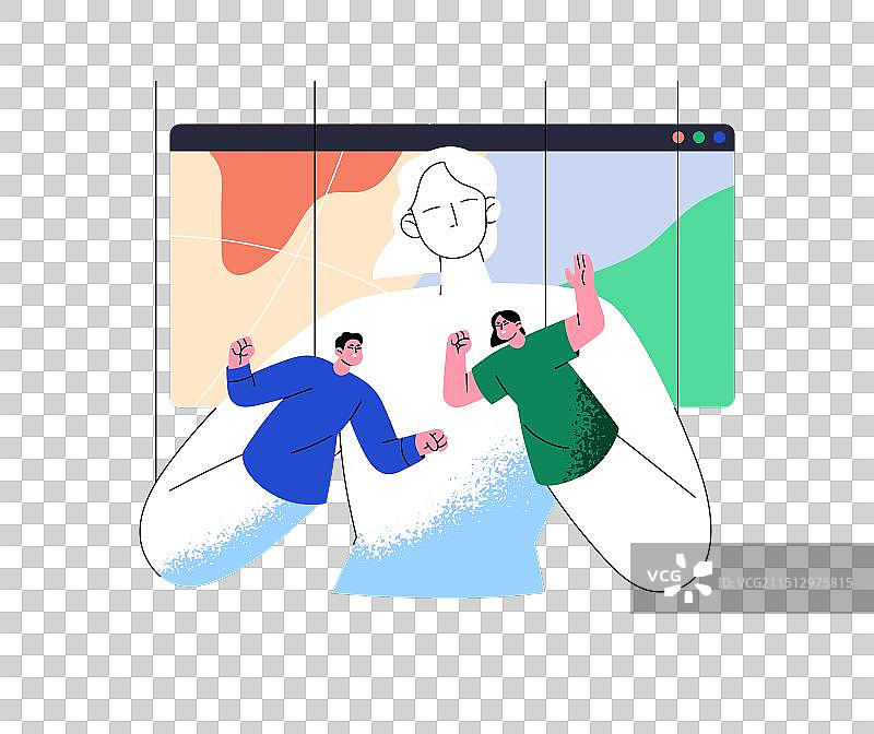 互联网上对人群的隐蔽操纵图片素材