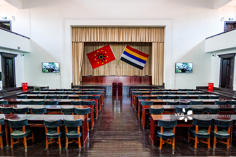 湖北武汉辛亥革命博物院鄂军都督府武昌起义军政府旧址内景图片素材