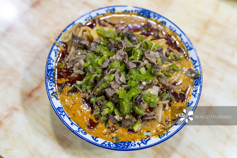 阿坝州松潘县清镇特色美食甘肃加工面块图片素材