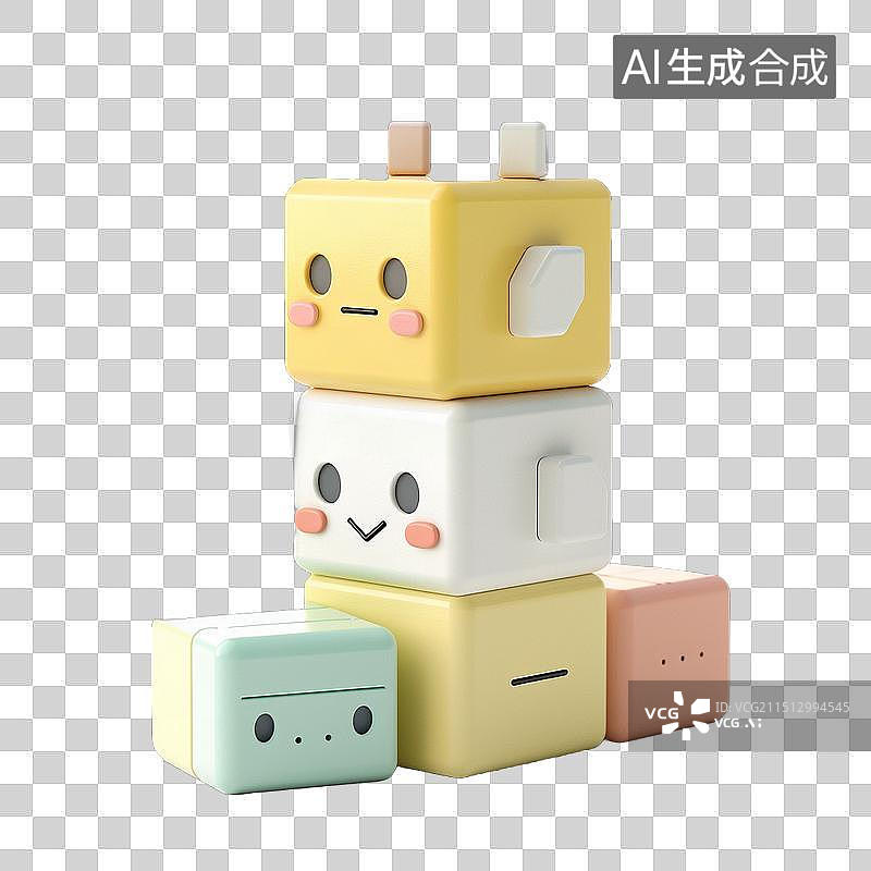 【AI数字艺术】魔方 积木 儿童玩具 可爱图片素材