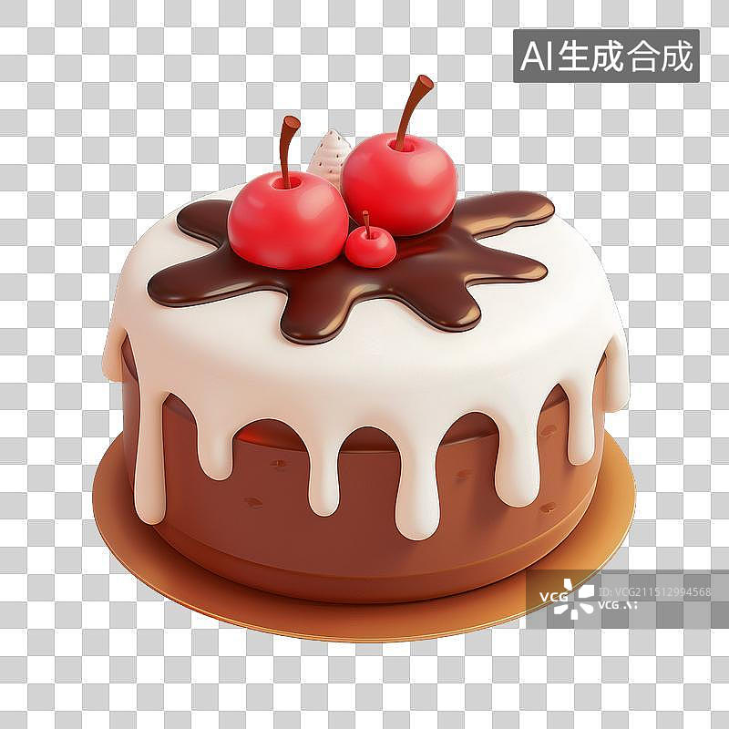 【AI数字艺术】蛋糕 卡通图片素材