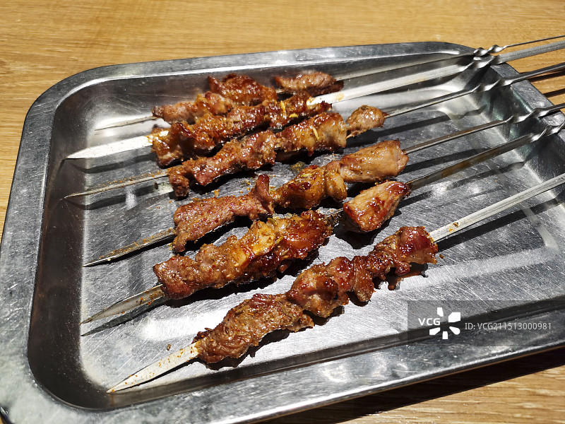 烧烤，烤串，羊肉串图片素材