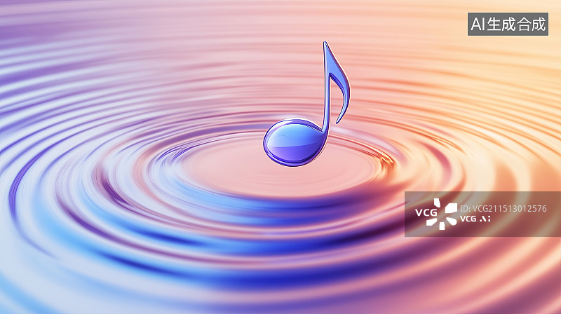 【AI数字艺术】飞舞的音符 音乐海报背景图片素材