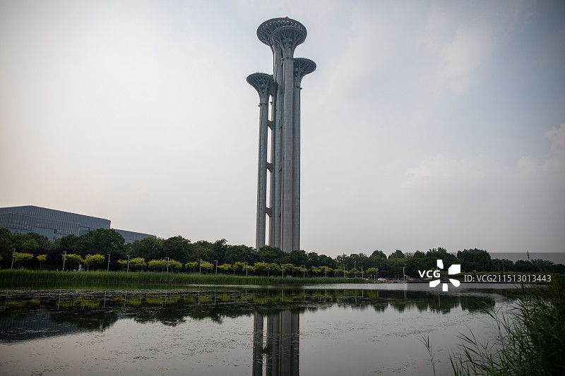 北京奥森奥林匹克塔图片素材