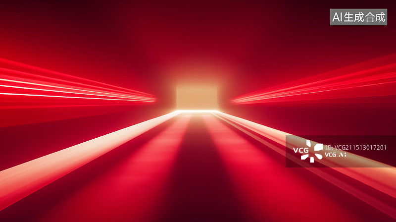 【AI数字艺术】创意金色光效红色背景图片素材