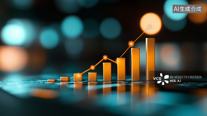 【AI数字艺术】柱状图图片素材