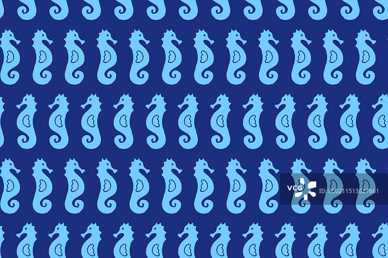 海马无缝图案图片素材