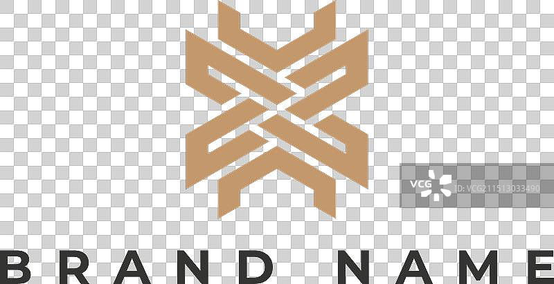 抽象创意极简字母MX标志图片素材