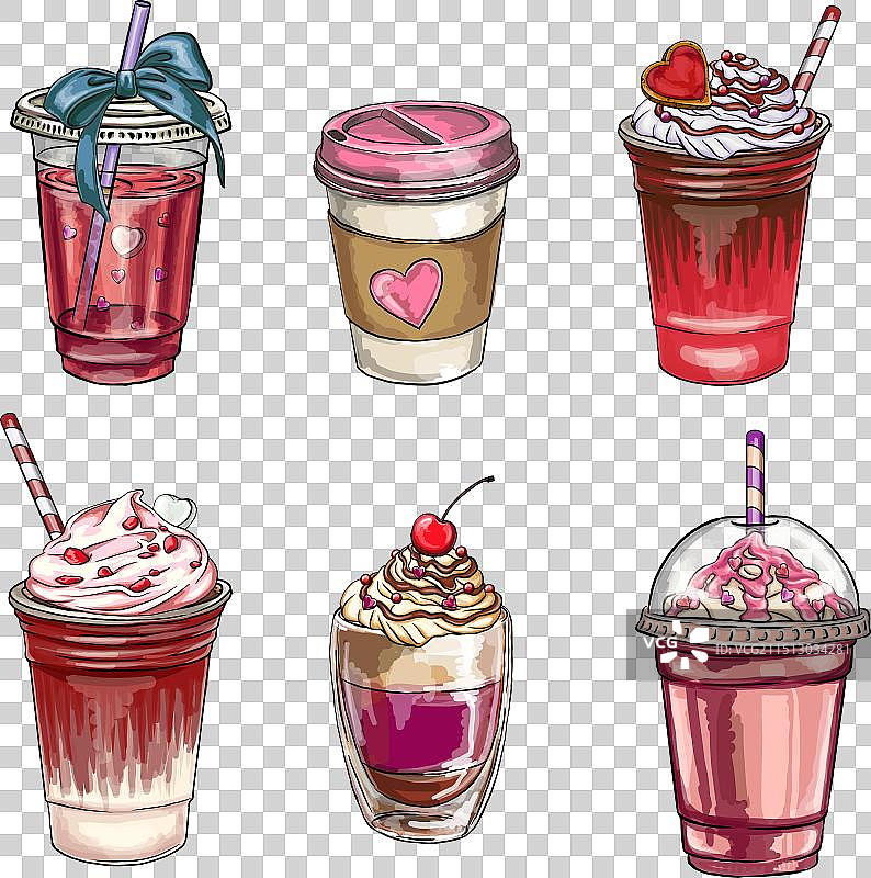 情人节咖啡设计图片素材