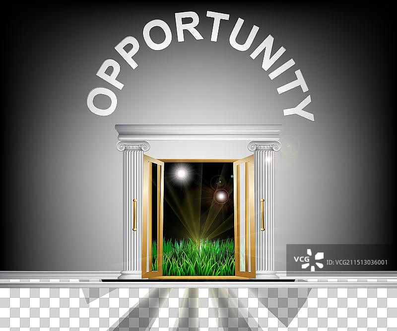 通往机遇之门图片素材