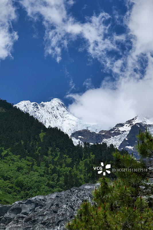 梅里雪山明永冰川图片素材