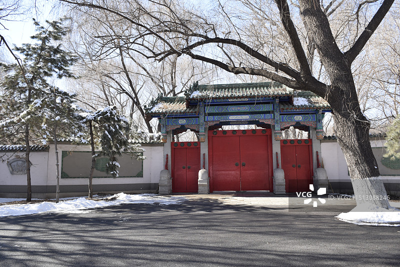 沈阳北陵公园古建筑图片素材