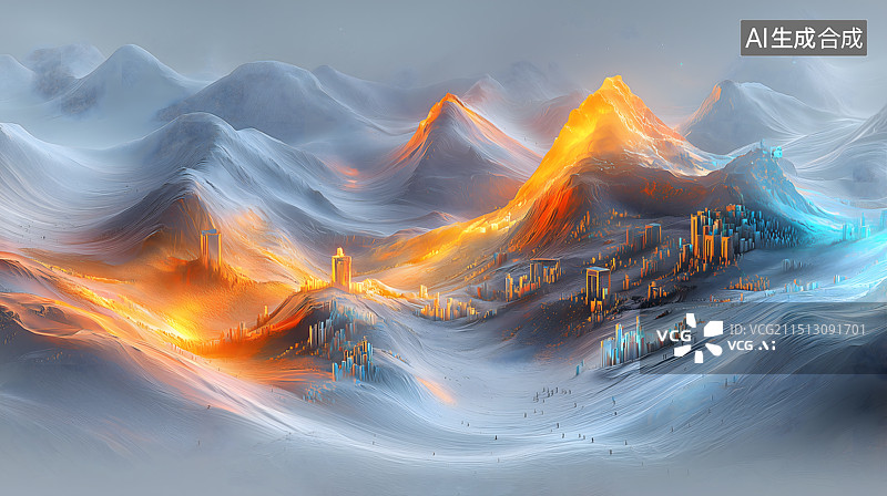 【AI数字艺术】天上白玉京图片素材