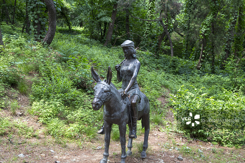 北戴河联峰山公园景区雕塑图片素材