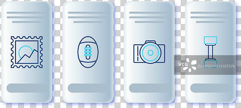 美式橄榄球与照相机图片素材