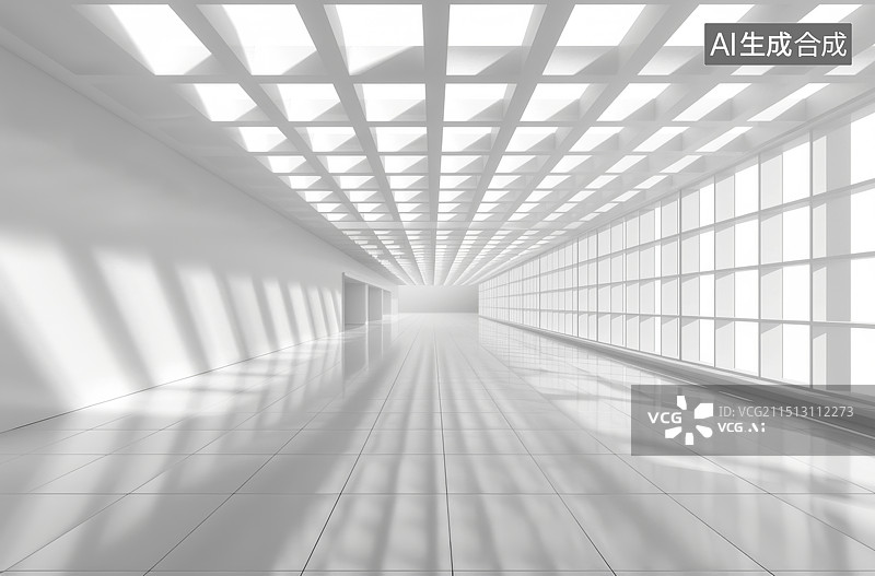 【AI数字艺术】白色干净的房间图片素材