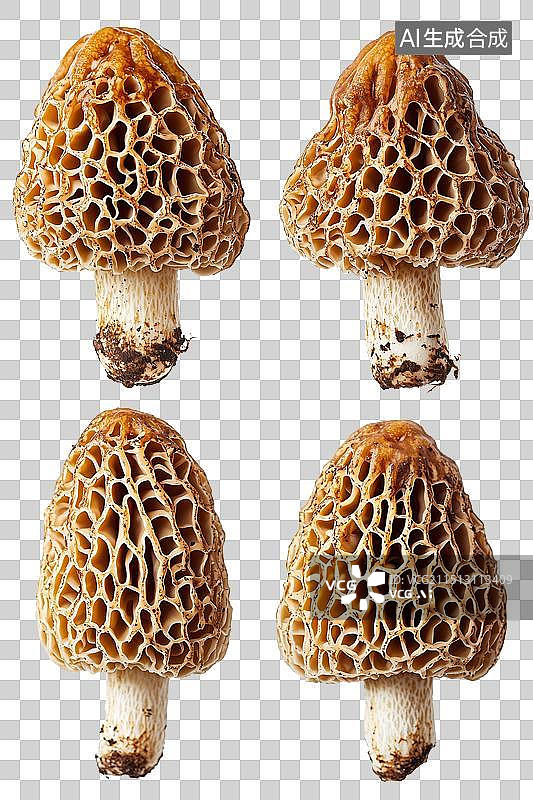【AI数字艺术】免抠新鲜羊肚菌素材图片素材