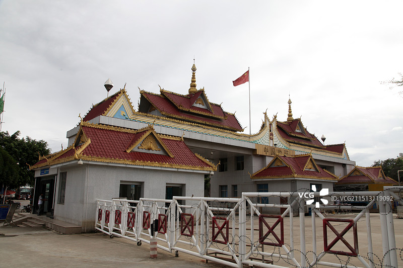 云南德宏瑞丽口岸图片素材