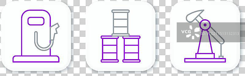 加油站石油抽油机生产线图片素材