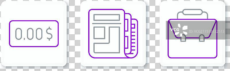 零成本股票市场公文包图片素材