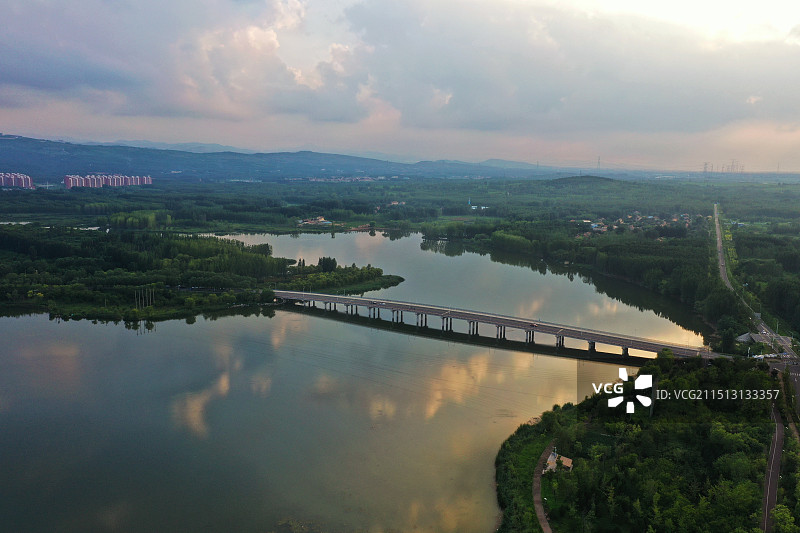 淄博文昌湖图片素材
