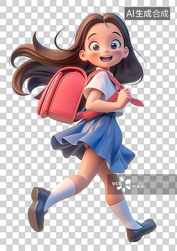 【AI数字艺术】3D学生图片素材