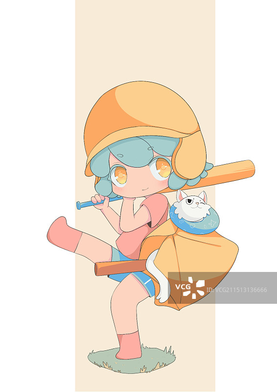 棒球少女图片素材