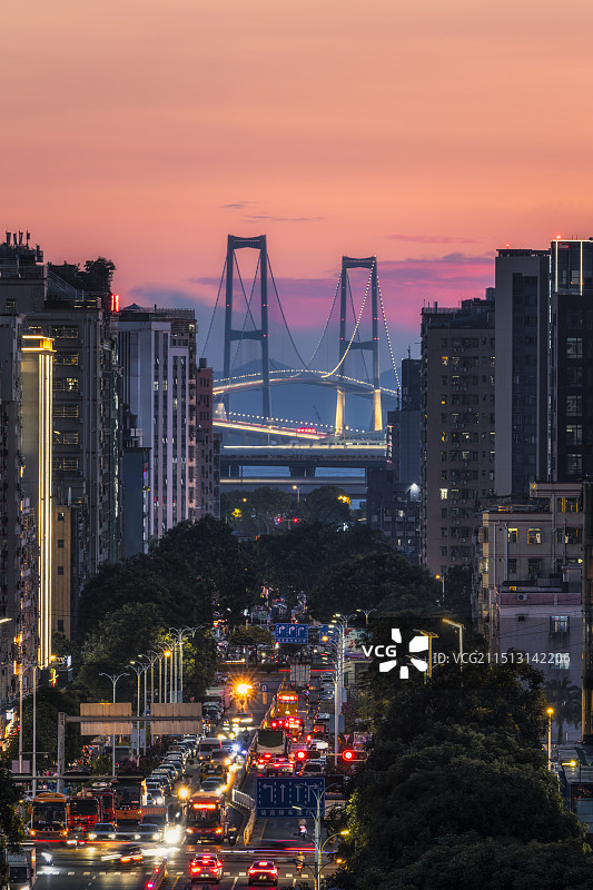 深中通道城市脉络图片素材