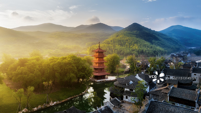 宜兴窑湖小镇图片素材